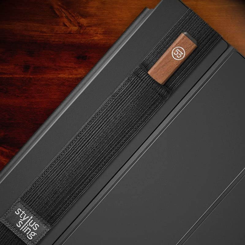 Wide Holder for Larger styluses Pencil 53 Bamboo Fineline Logitech Crayon 10mm Wide styluses 129inch iPad Pro Black