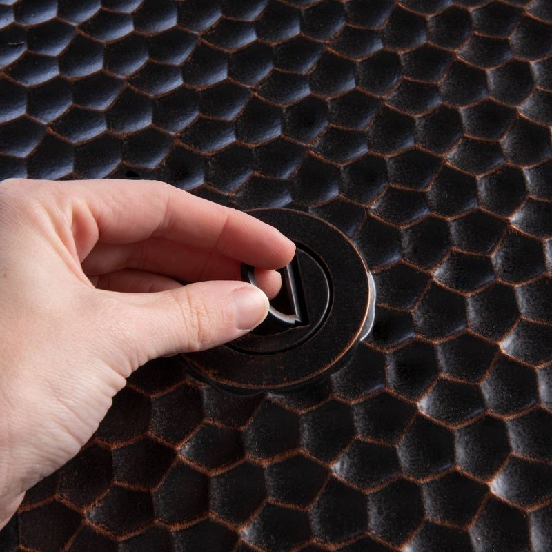 Weyland Round LPG Fire Pit - Antique Bronze - Fire Sense