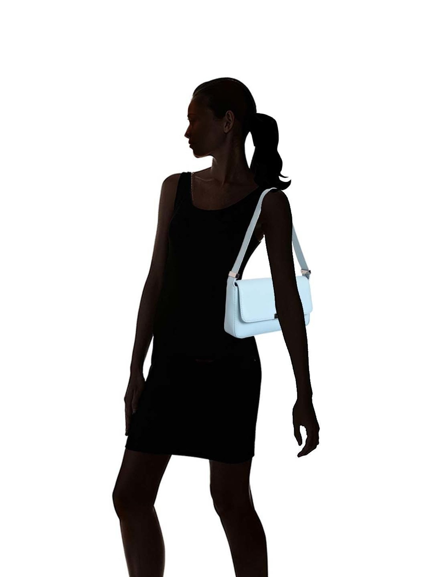 Lino Perros Blue Solid Medium Shoulder Bag