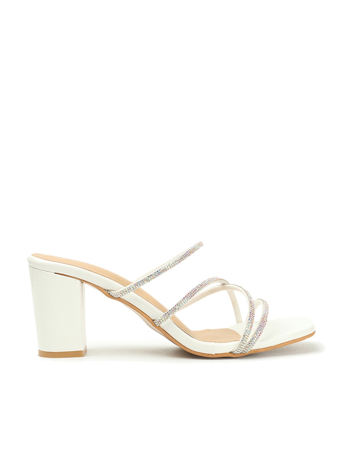 Iconics Women's White Casual Sandals