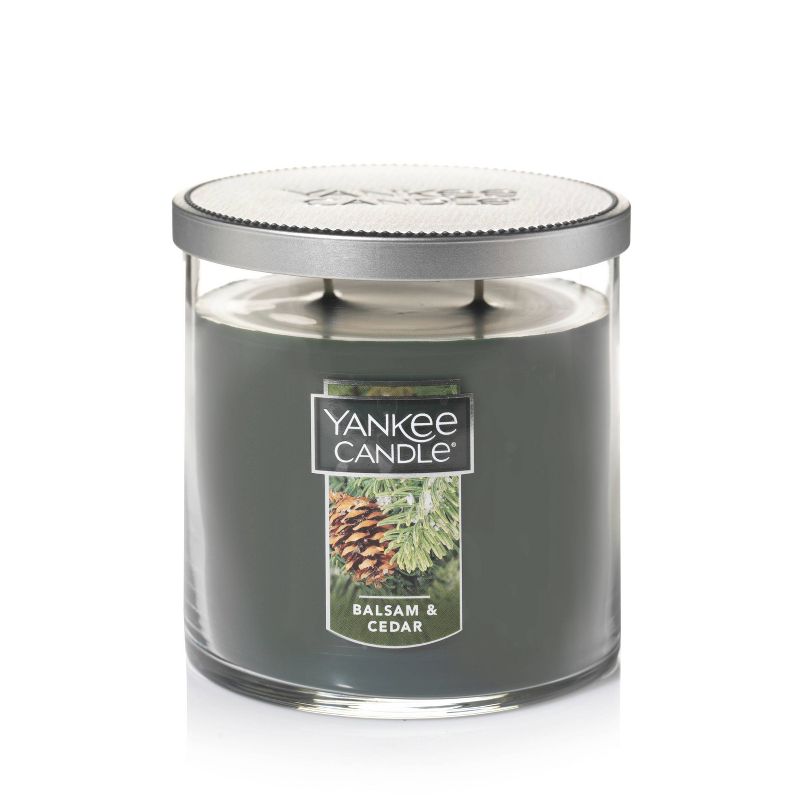 12.5oz Lidded Glass Jar 2-Wick Balsam Cedar Candle - Yankee Candle