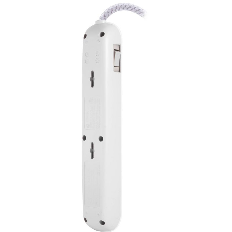 Monoprice 2 Outlet Surge Protector Wall Tap with 2 USB Charging Ports 3.4A, 450 Joules, White