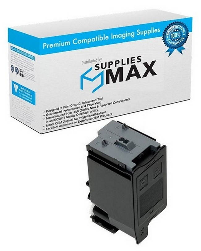SuppliesMAX Compatible Replacement for Sharp MX-C250/C300W/C301W/C303W/C304W Black Toner Cartridge (6000 Page Yield) (MX-C30NTB)