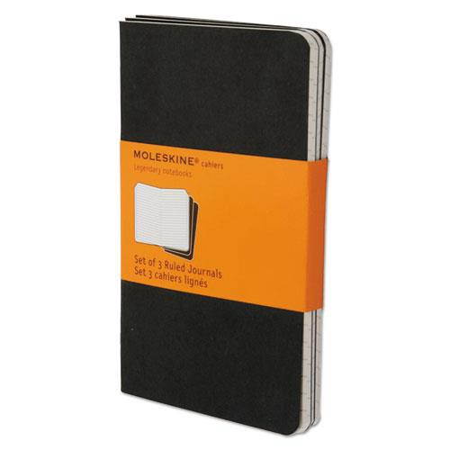 Cahier Journal, Ruled, 5 1/2 x 3 1/2, Black Cover, 64 Sheets HBGQP311