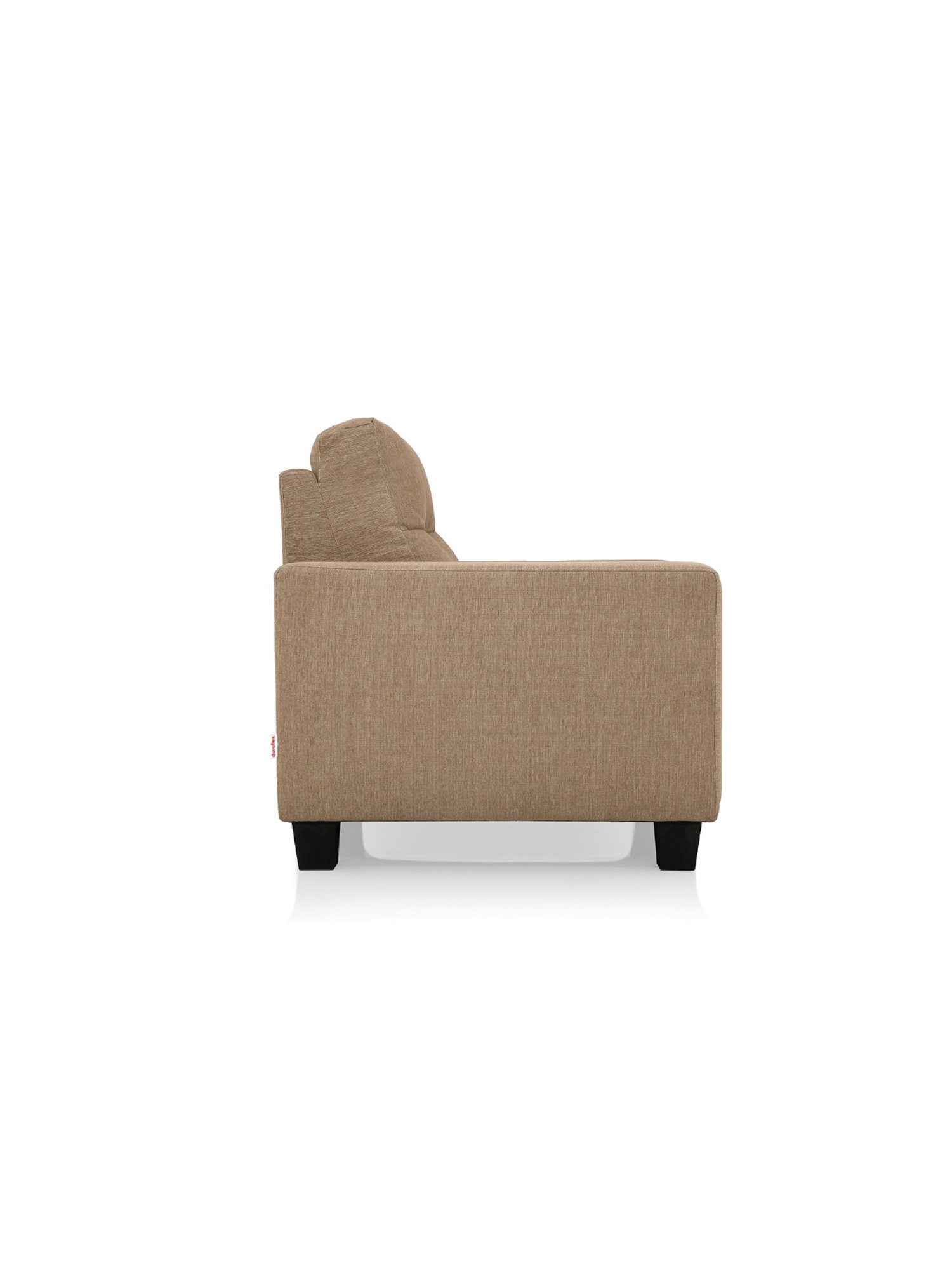 Duroflex Ease Brown Neem Wood 1 Seater Sofa