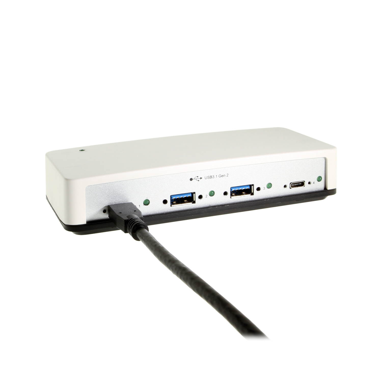 Coolgear 4 Port Type-C USB 3.1 Gen2 Hub VLI Chip with AC adapter included