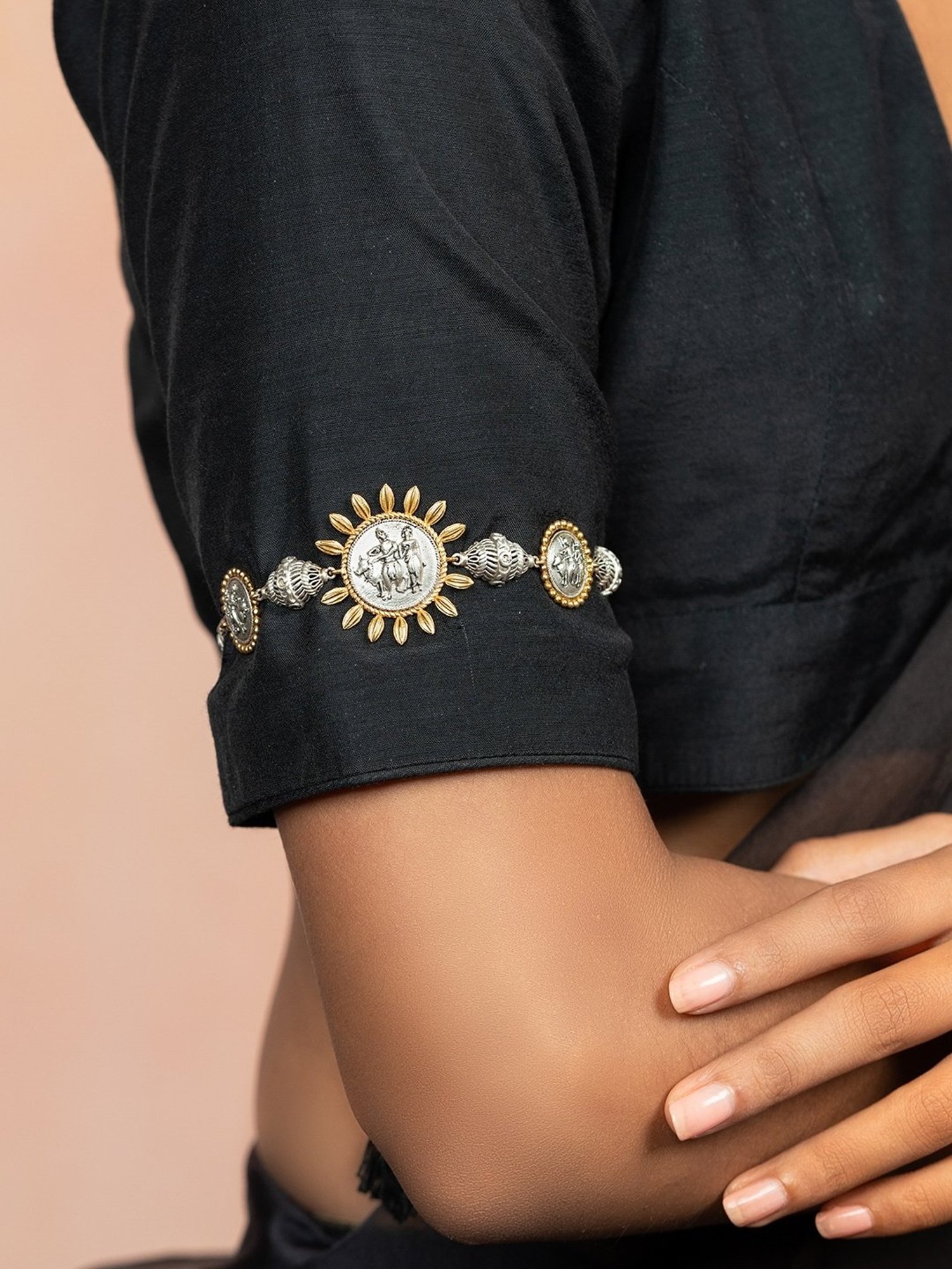 Shaya 92.5 Sterling Silver Jodi Coin Armlet for Women