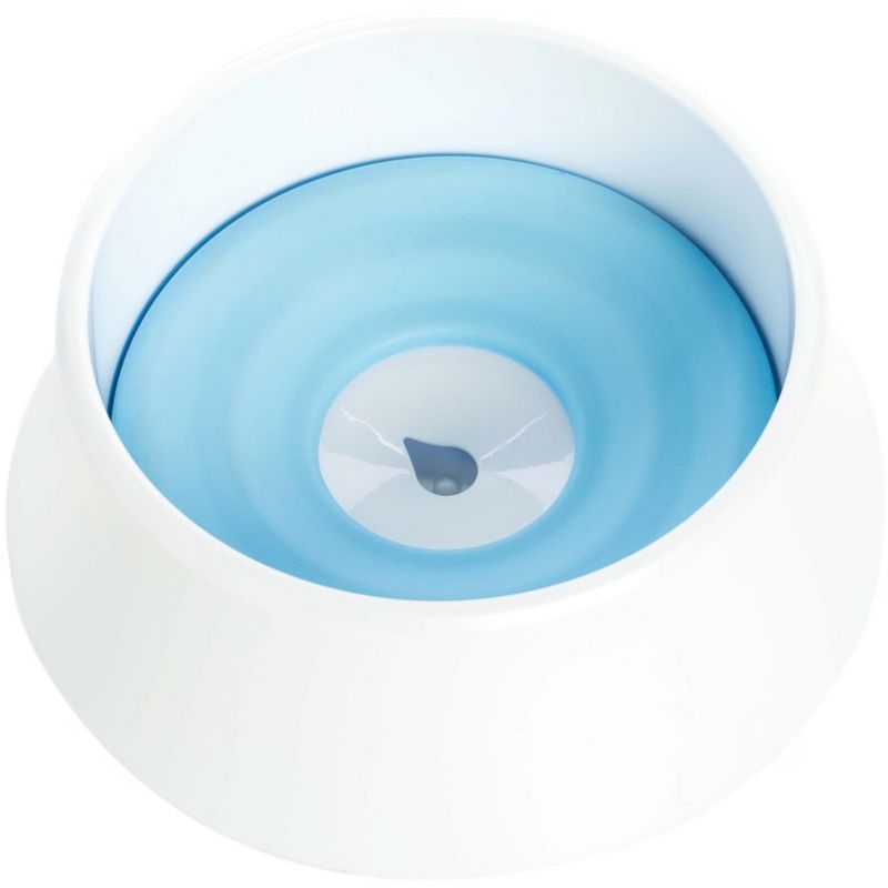 PawsMark Anti-Splash Dripless Drinking Water Slow Feeder Dispenser Car Bowl for Pets