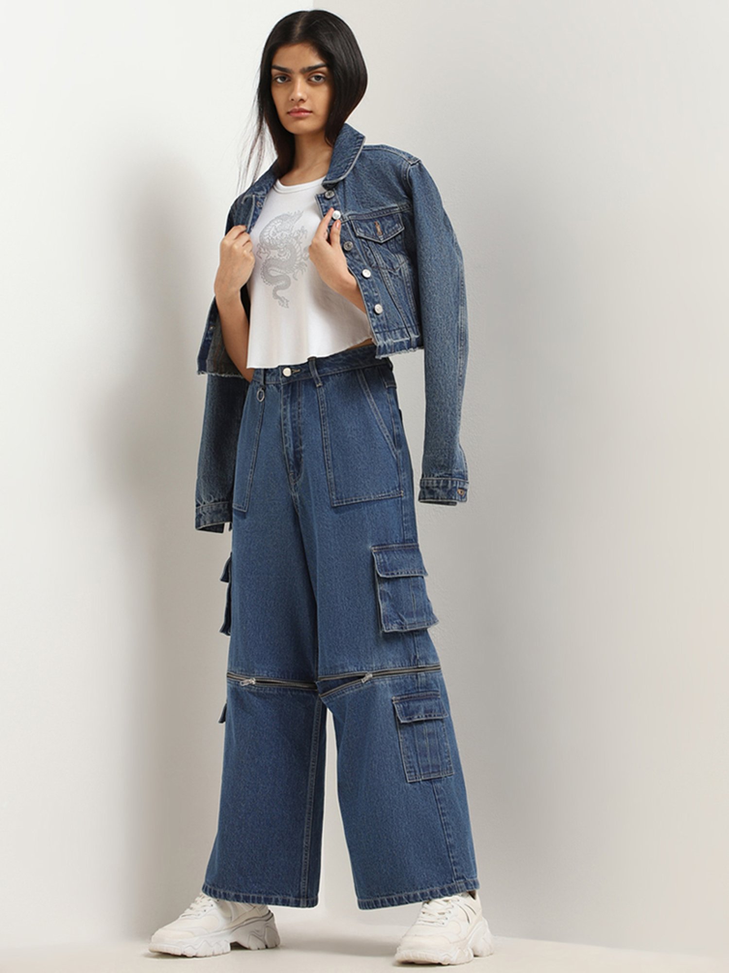 Nuon by Westside White Printed Top