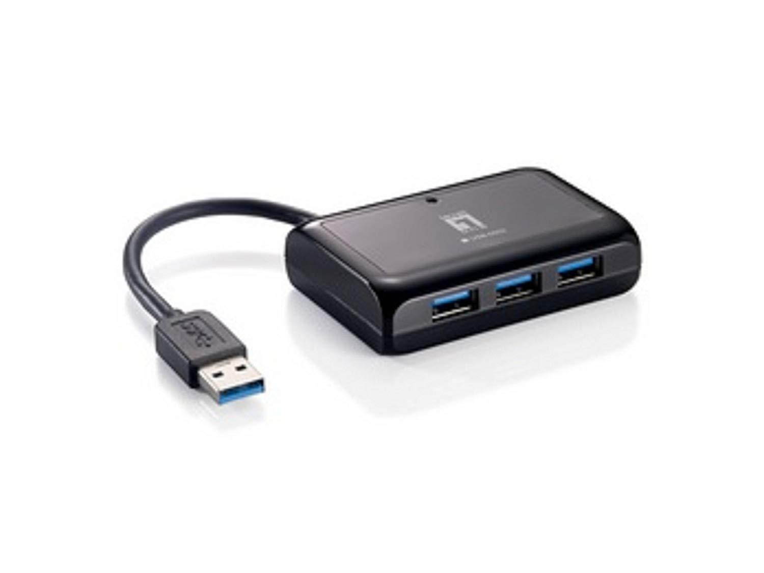 LevelOne USB-0502 Network Adapter Gigabit Ethernet, Black