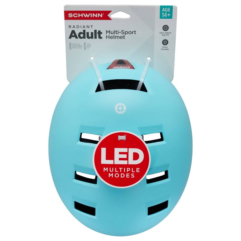 Schwinn Women's Radiant LED Bike Helmet - Matte Light Blue