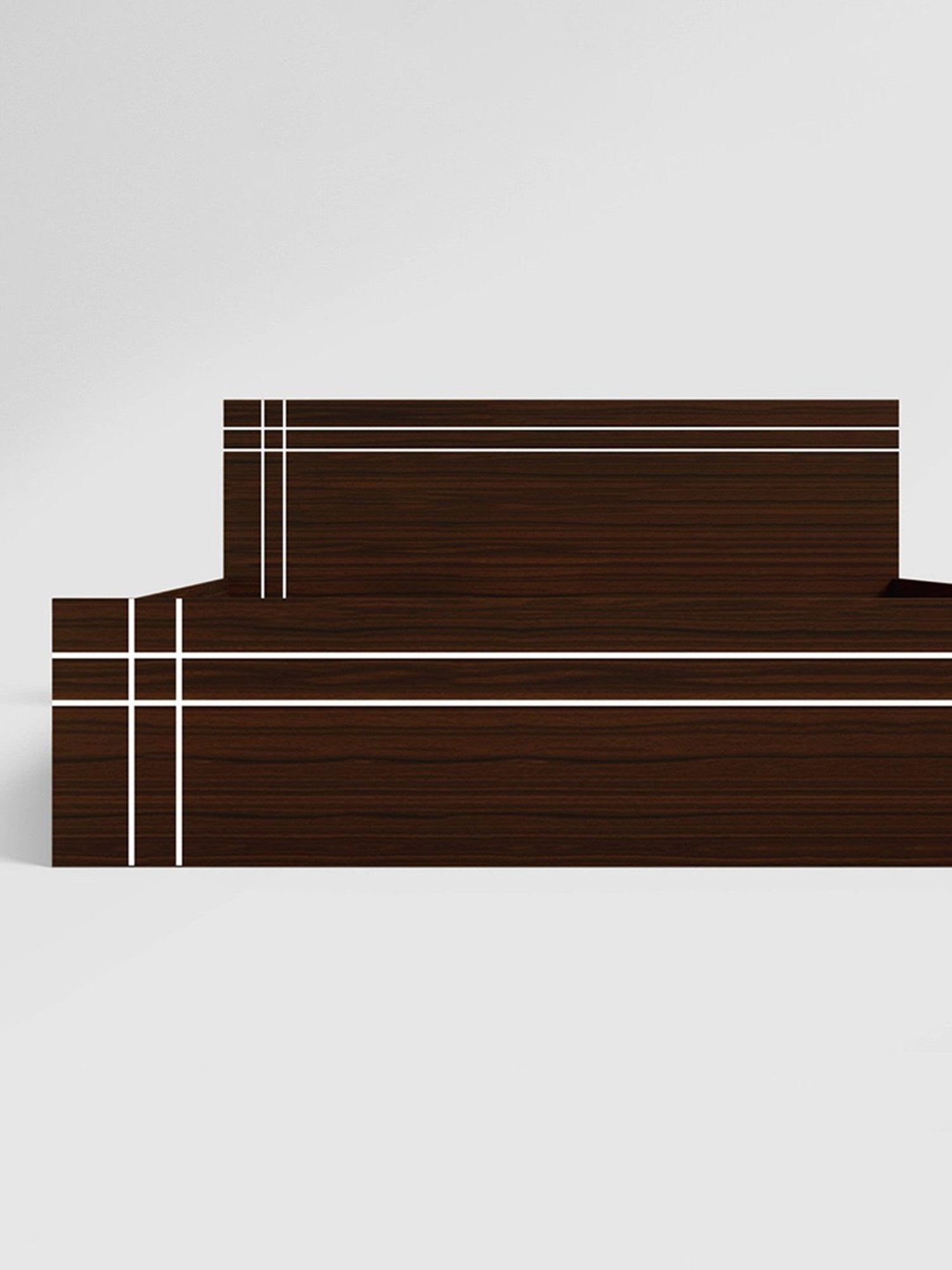 Godrej Interio Amara Brown Engineered Wood Queen Bed