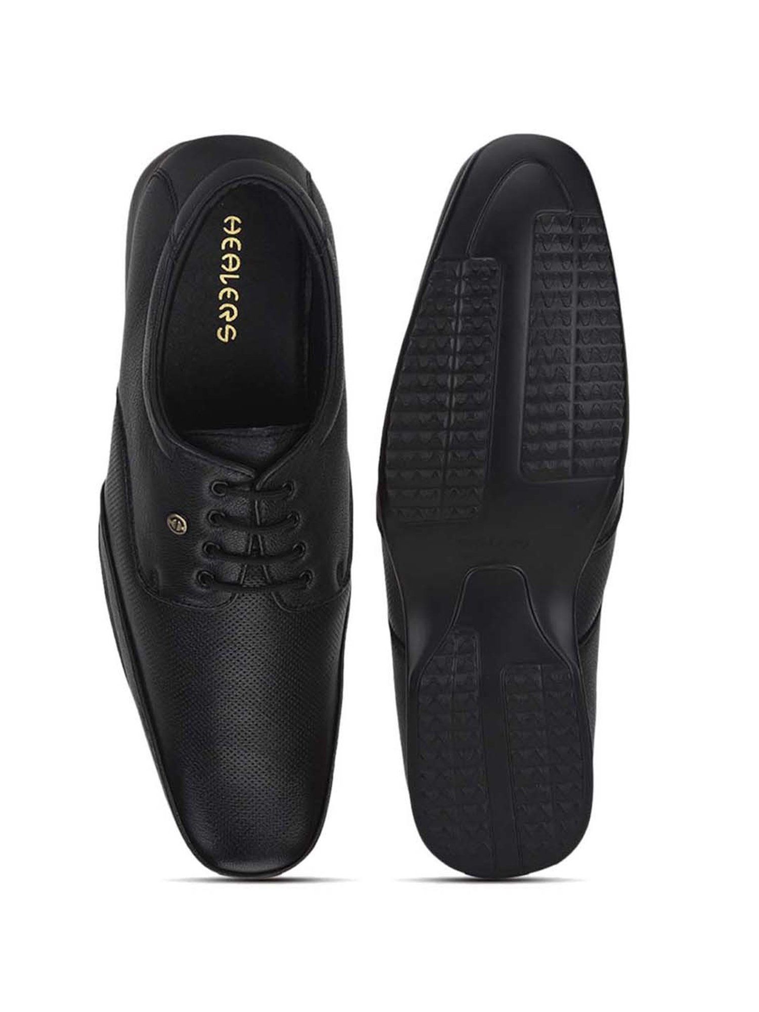 Healers by Liberty Men's Black Derby Shoes