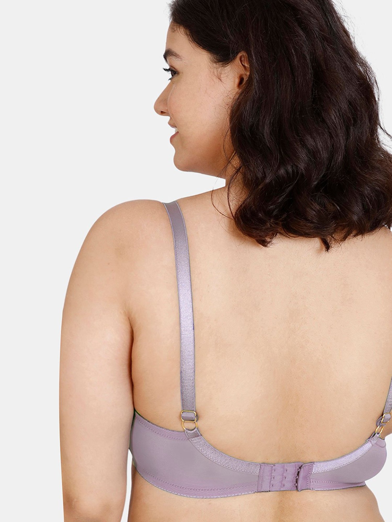 Zivame Purple Under Wired Non Padded Full Coverage Bra
