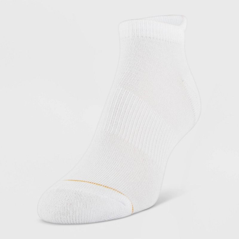 All Pro Women's 6pk Pack Aqua No Show Cush & Tab Athletic Socks - White 4-10