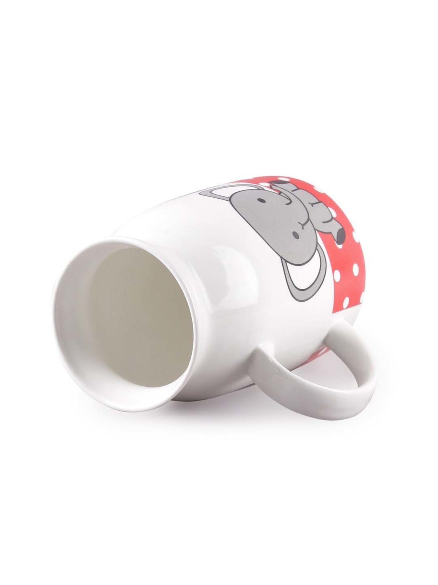 Clay Craft Multicolor Ceramic Milk Mugs (500 ml) - Set of 1