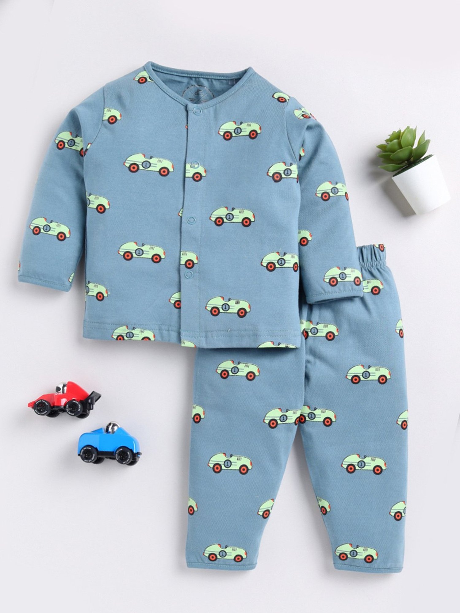Clt.s Boys Light Blue Printed T-Shirt with Pants