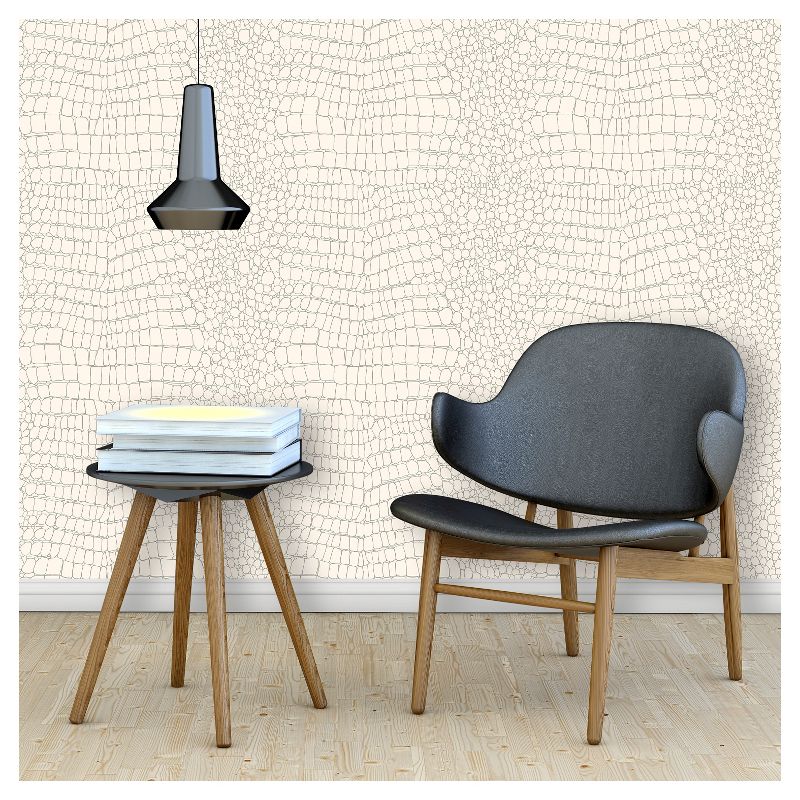 Devine Color Textured Alligator Peel and Stick Wallpaper