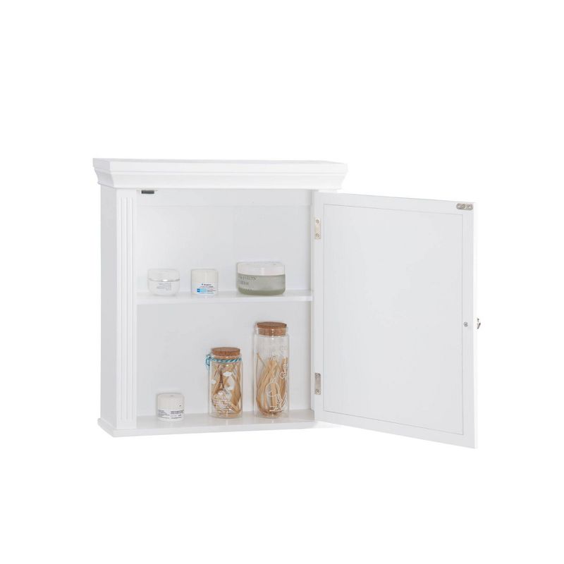 Chestnut Medicine Wall Cabinet White - Elegant Home Fashions