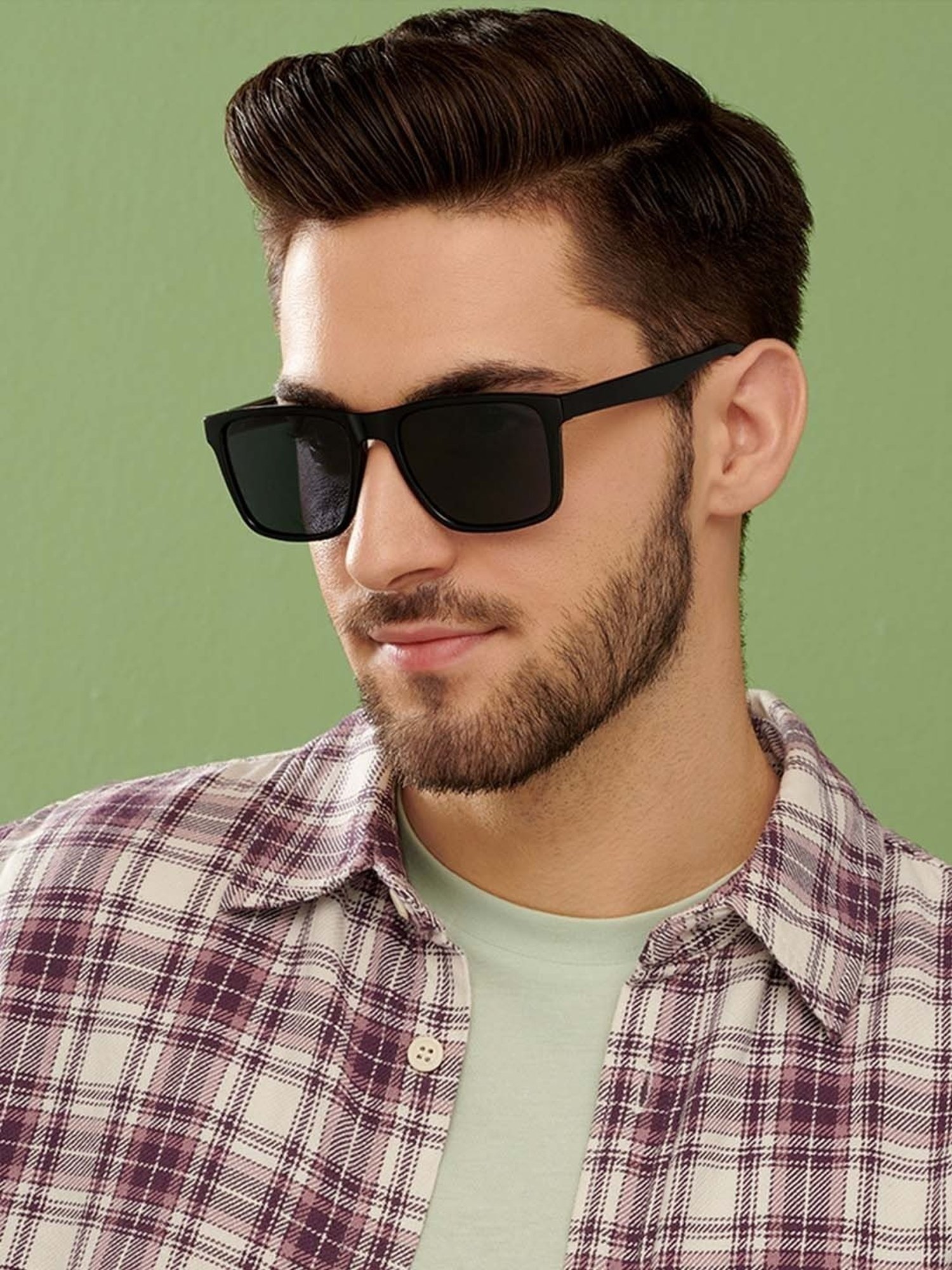 Opium Grey UV Protection Square Sunglasses for Women