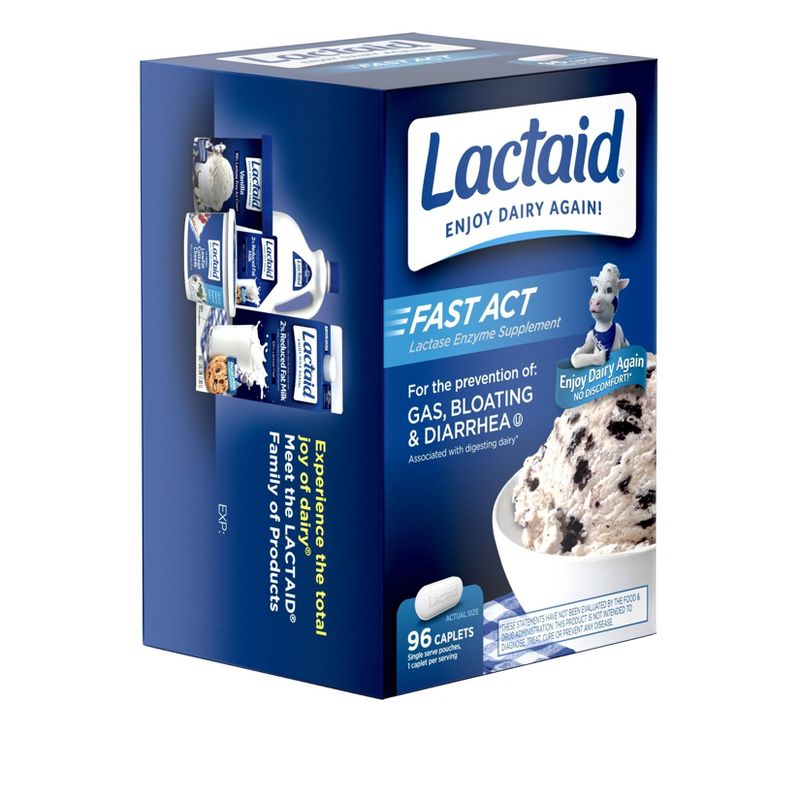 Lactaid Fast Act Caplet - 96ct