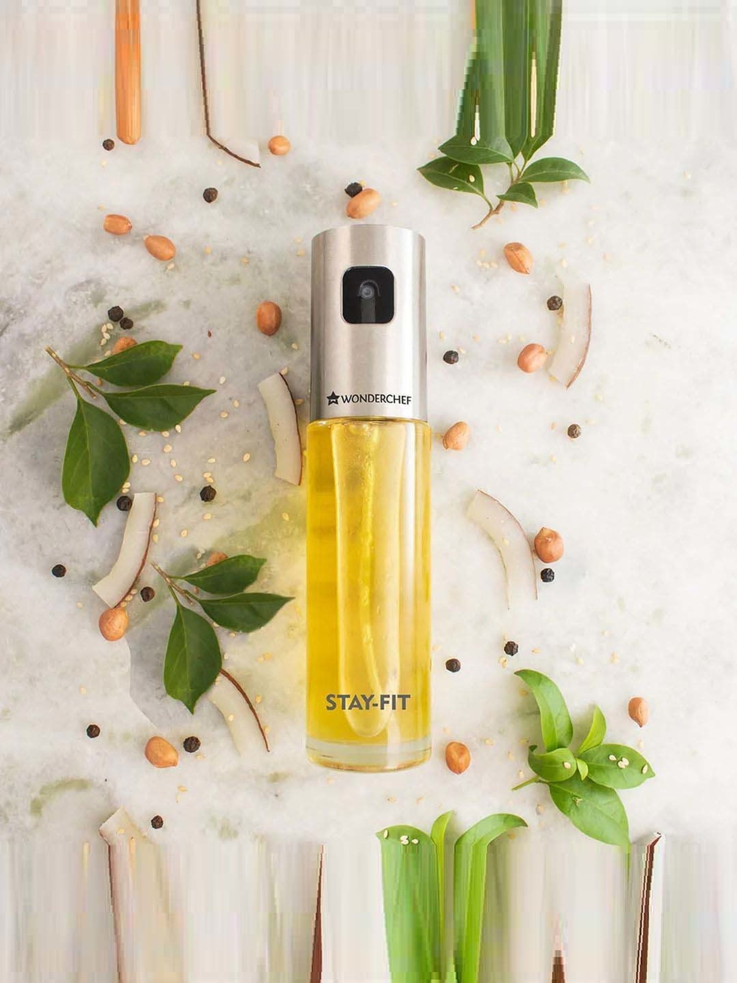 COLE & MASON White & Beige Ceramic Pourer - Set of 1