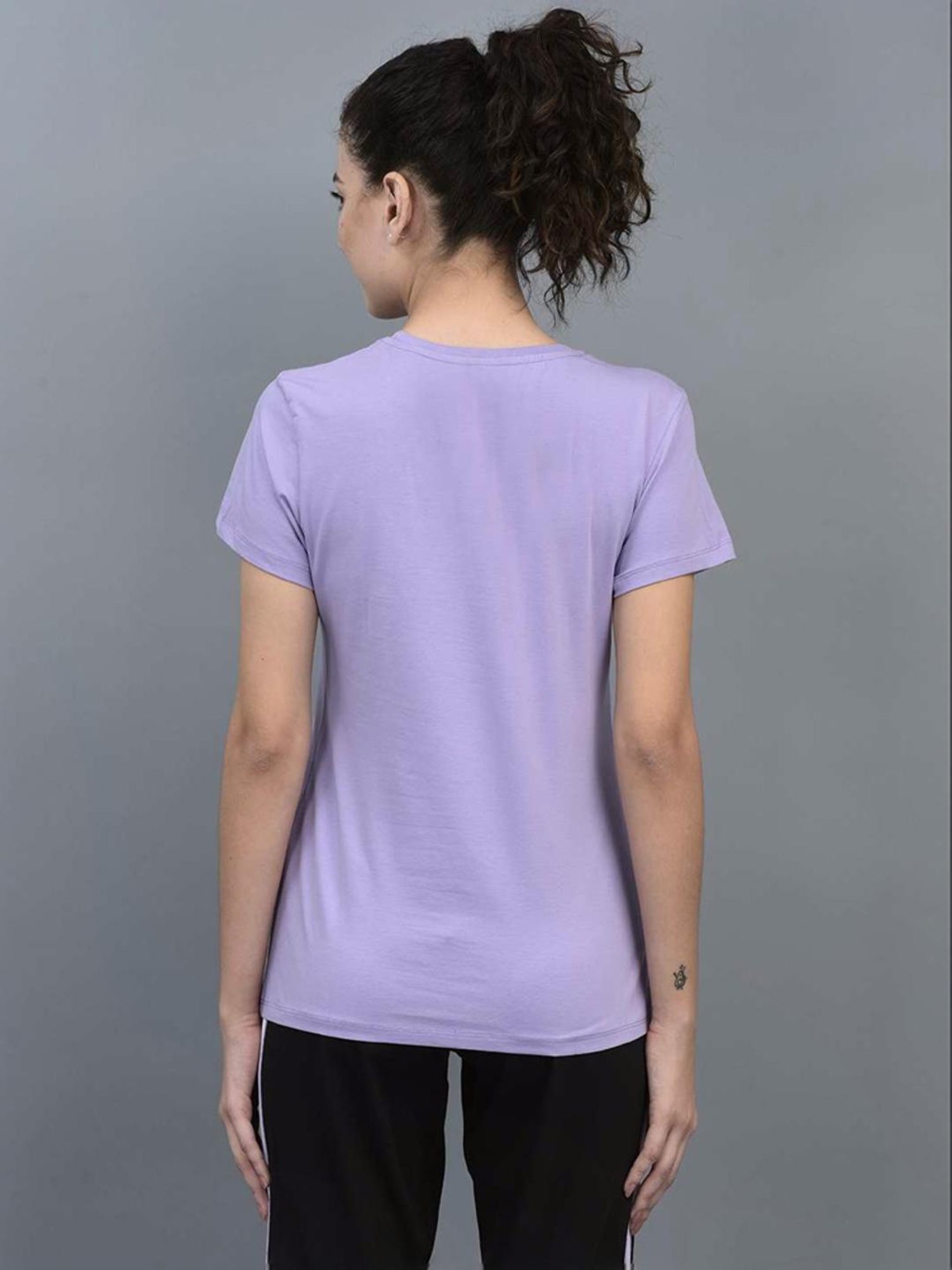Dollar Purple Cotton Sports T-Shirt