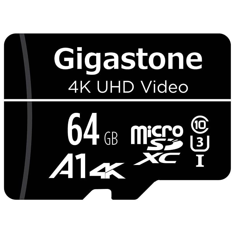 64GB Micro SD Card 4K UHD Video Surveillance Security Cam Action Camera Drone Professional 90MBs Micro SDXC UHSI A1 Class 10