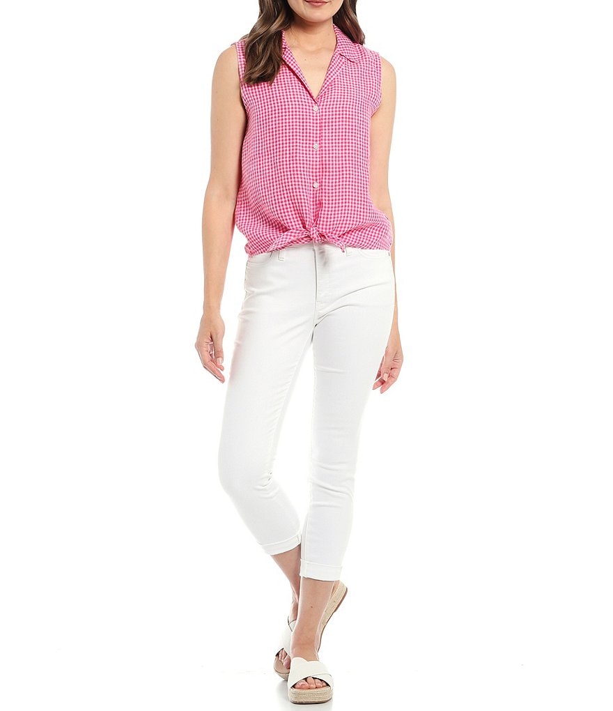 Tommy Bahama Gingham-Way Sleeveless Camp Shirt