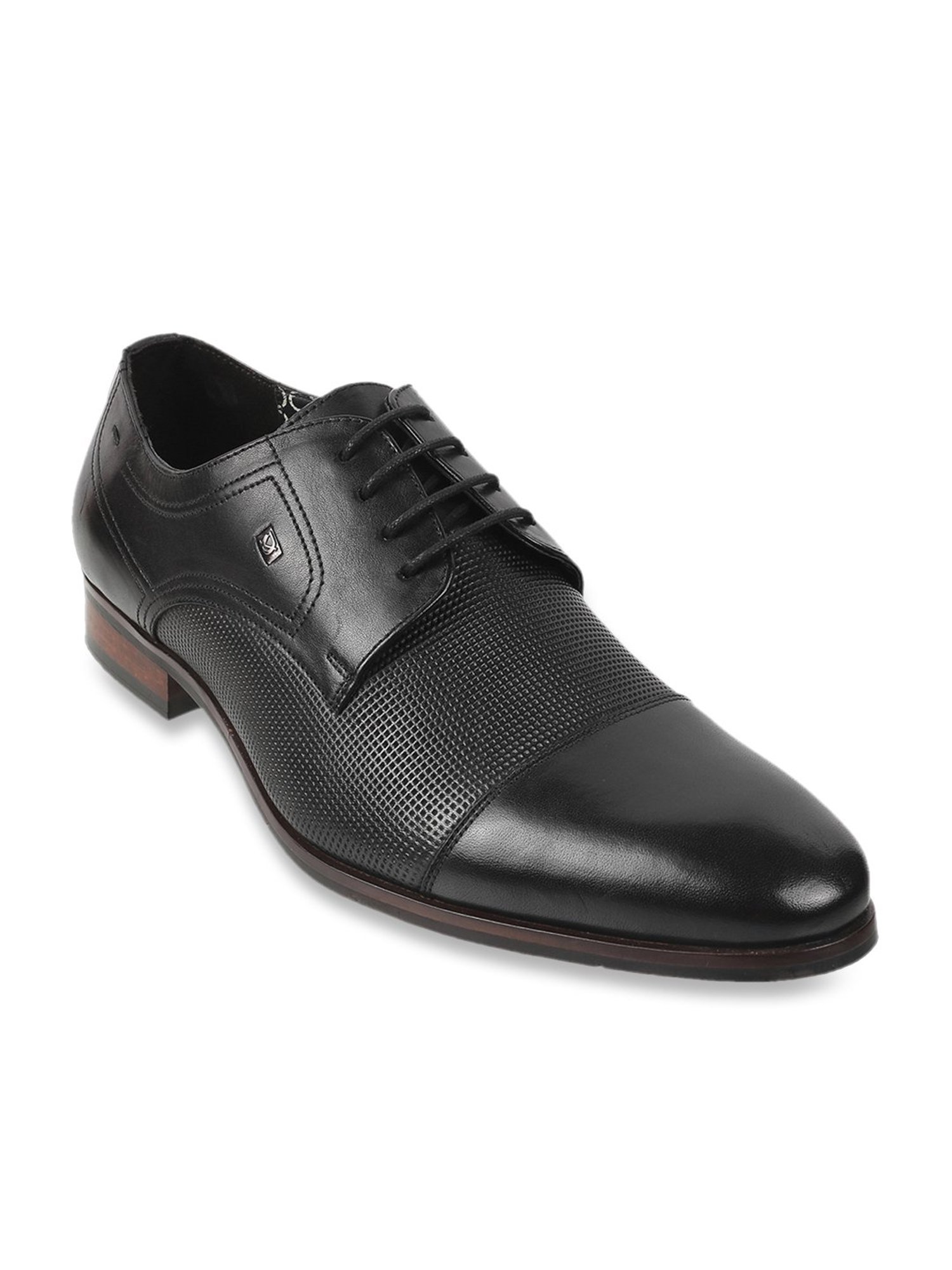 Da Vinchi by Metro Men's Black Shoe Lace-up