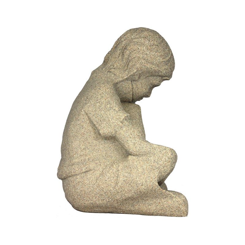Emsco 21" Resin Natural Boy Statuary - Sand