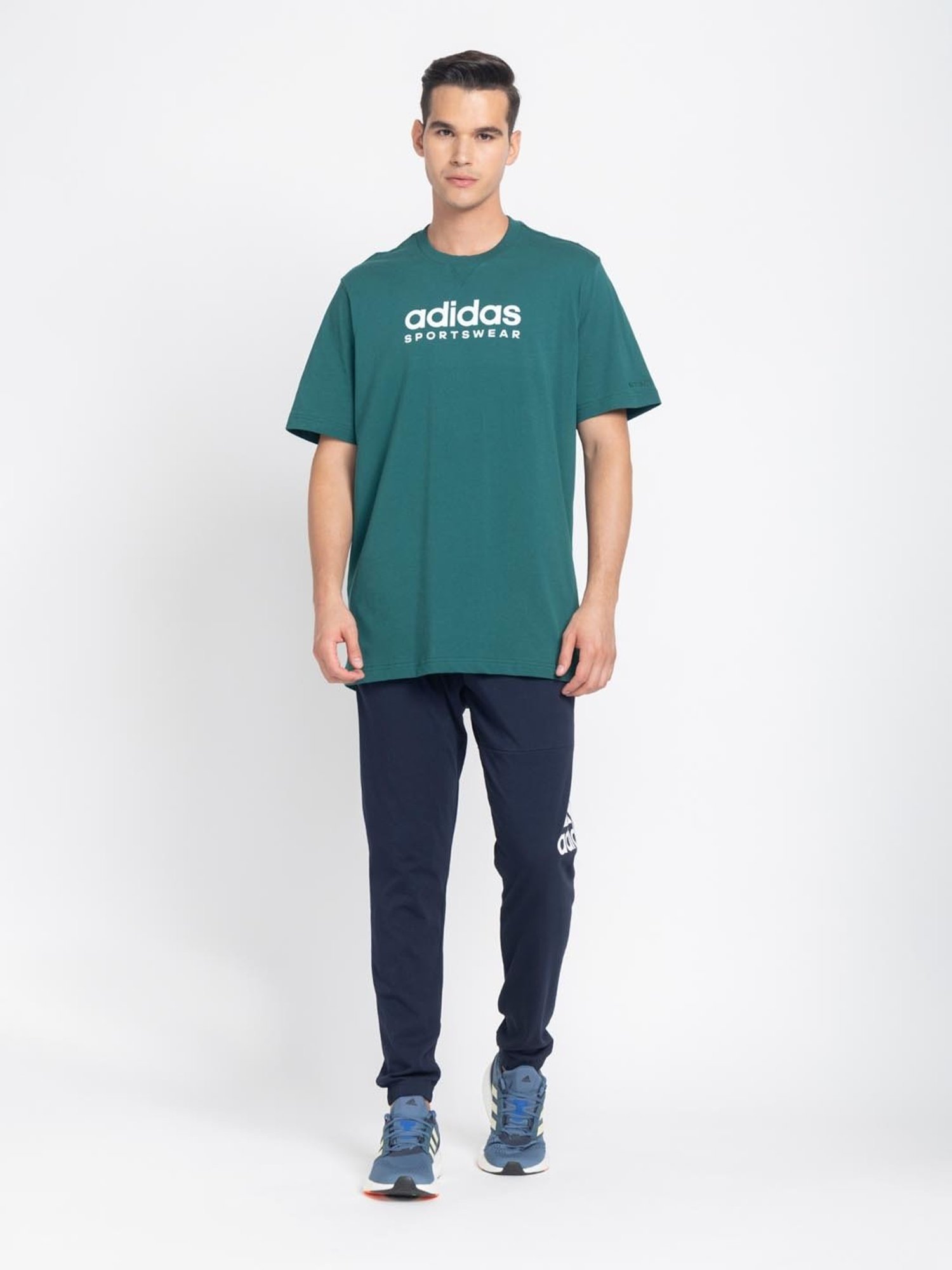 Basics Green Jogger Track Pant