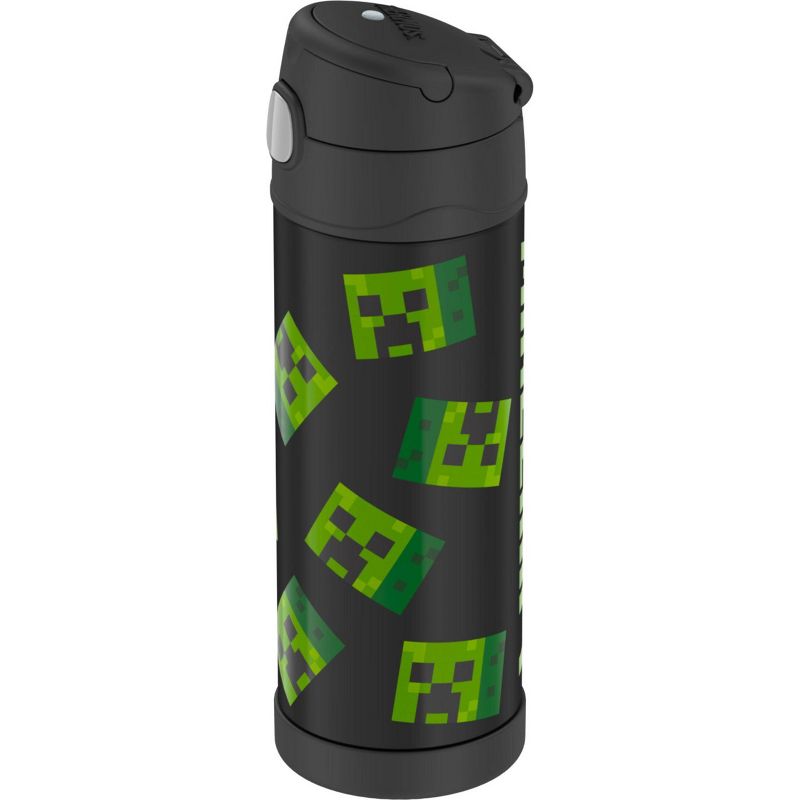 Thermos Minecraft 16oz FUNtainer Water Bottle - Black