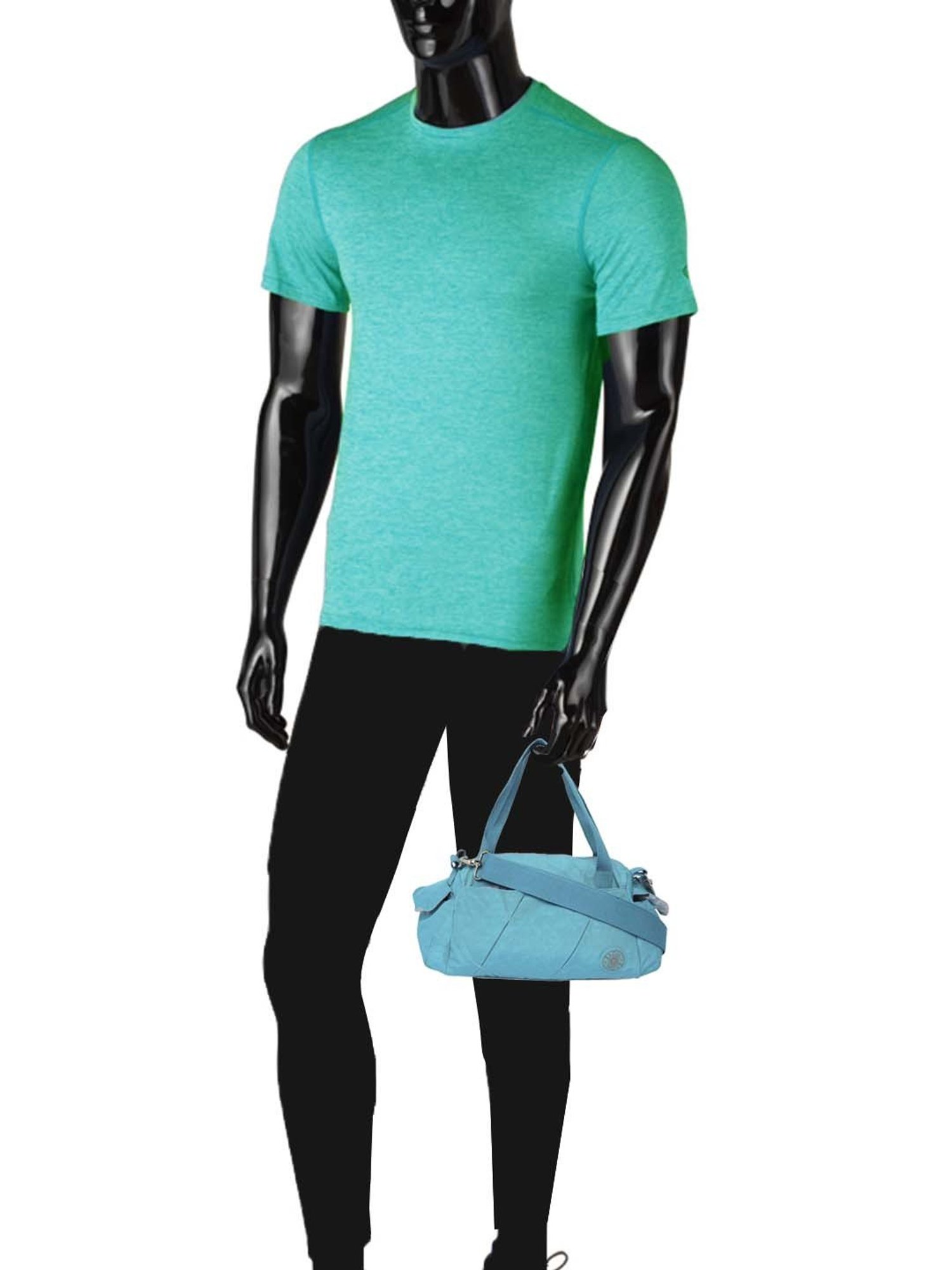 Baomi Blue Solid Medium Handbag