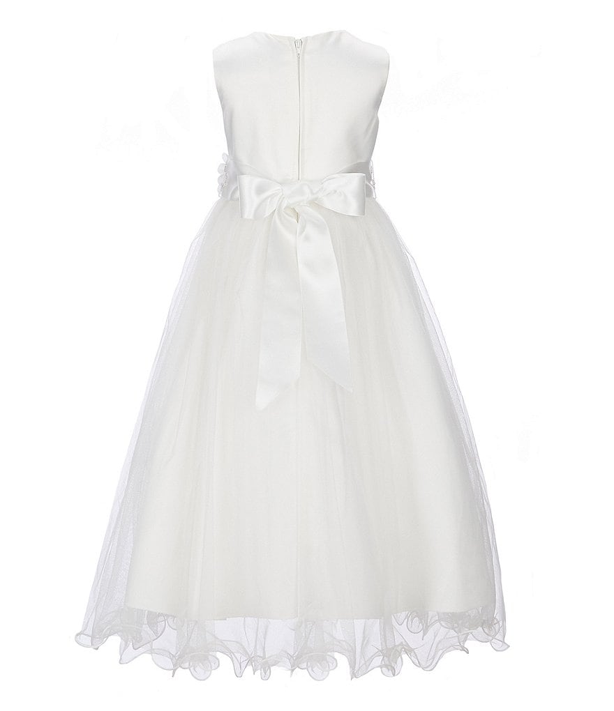 Badgley Mischka Little Girls 4-6X 3D Floral Hi-Low Dress