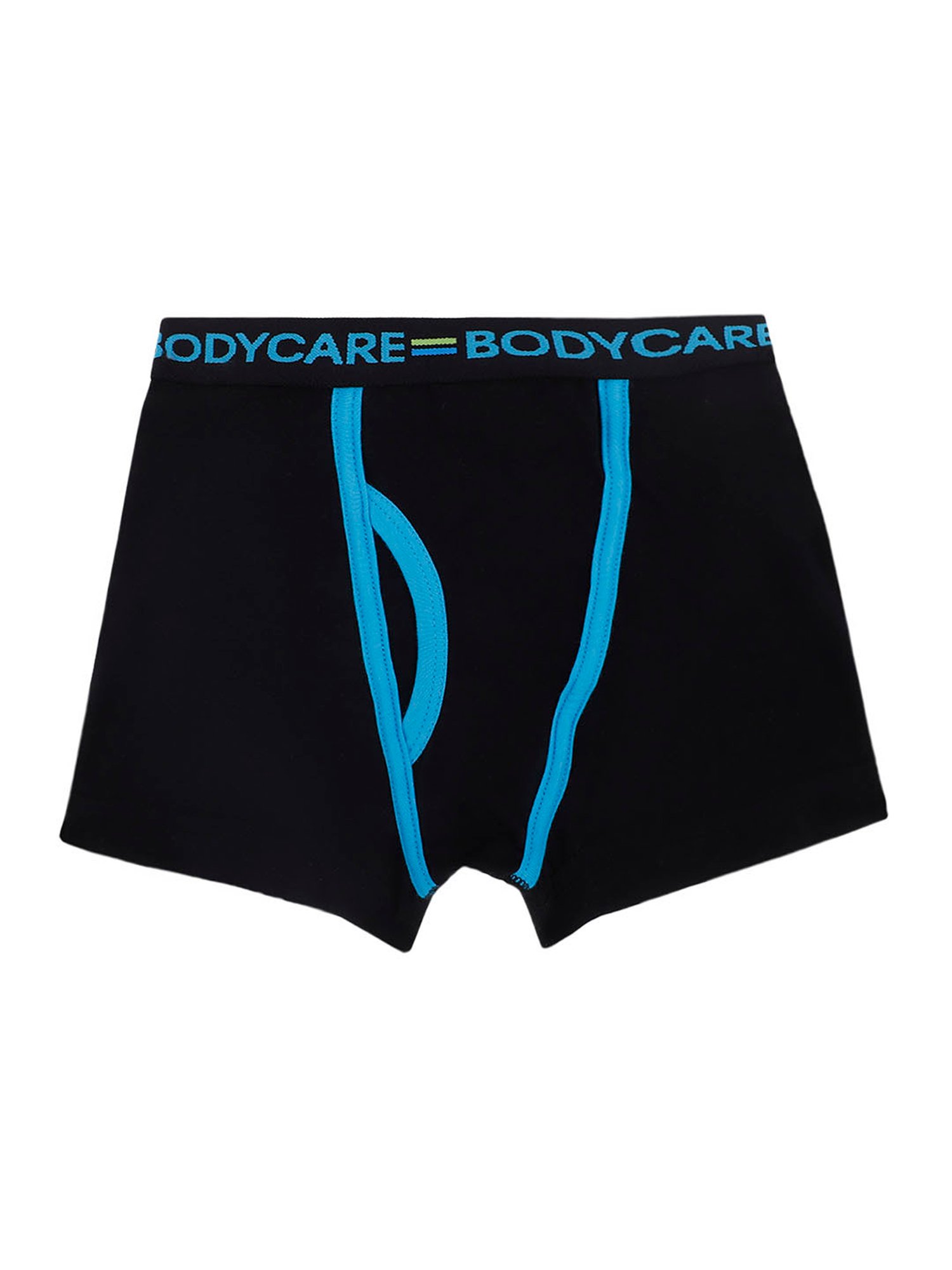 Bodycare Kids Black & Royal Blue Solid Trunks (Pack Of 2)