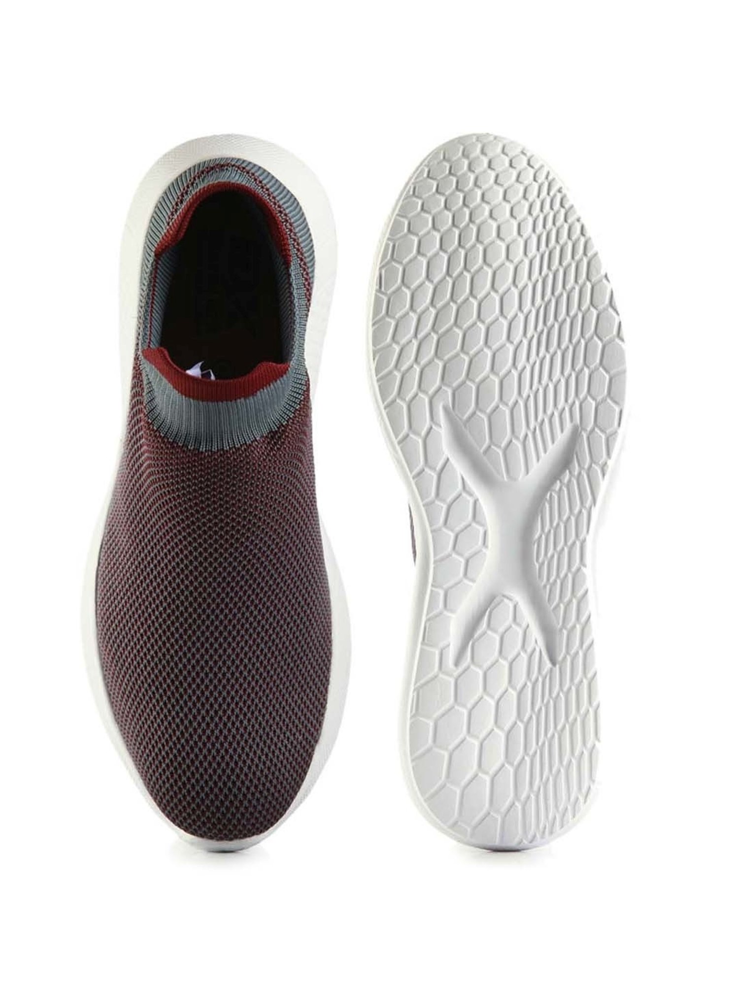ID Men's Maroon Walking Shoes
