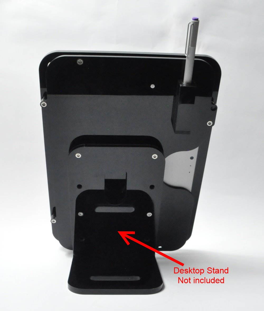 MS Surface Pro 3 4 5 6 7 Clear Acrylic VESA Kit for Store Display, Show Display, Kiosk, POS, Security Enclosure