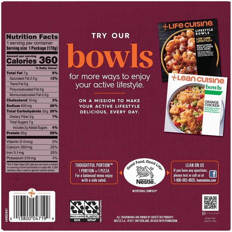 Lean Cuisine Casual Cuisine Traditional Four Cheese Frozen Pizza - 6oz