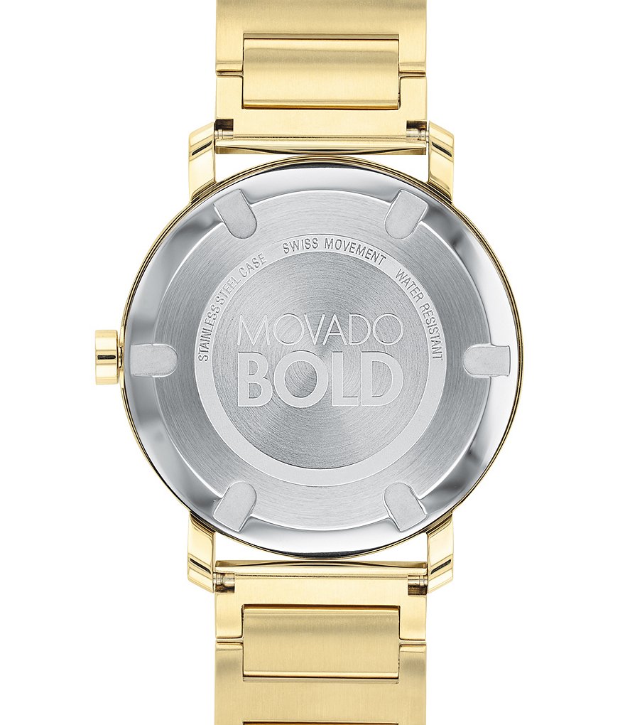 Movado Bold Evolution Gunmetal Link Bracelet Watch