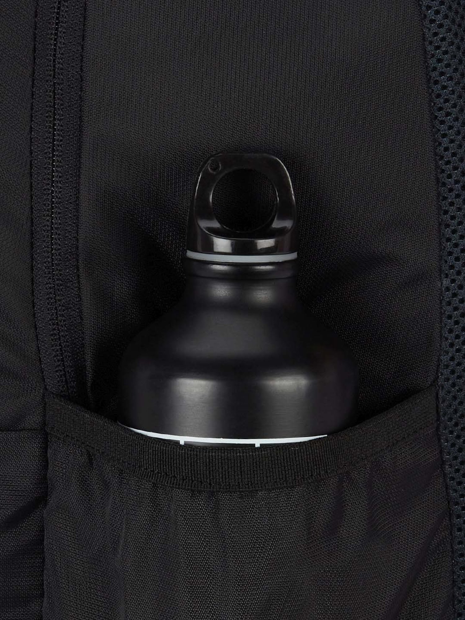 Wiki 24 Ltrs Black Medium Backpack