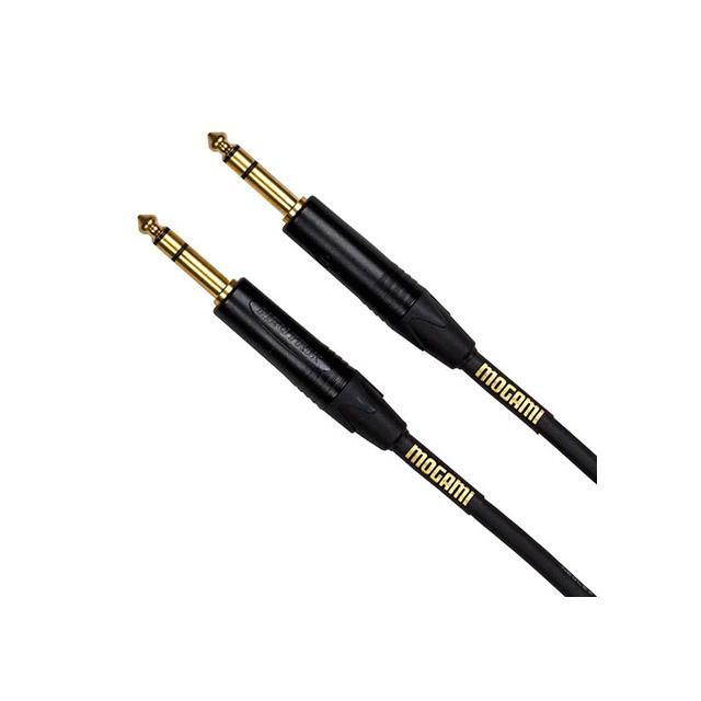 Mogami Gold 50' 1/4" TRS Male to 1/4" TRS Male Stereo Cable #GOLD TRS-TRS-50