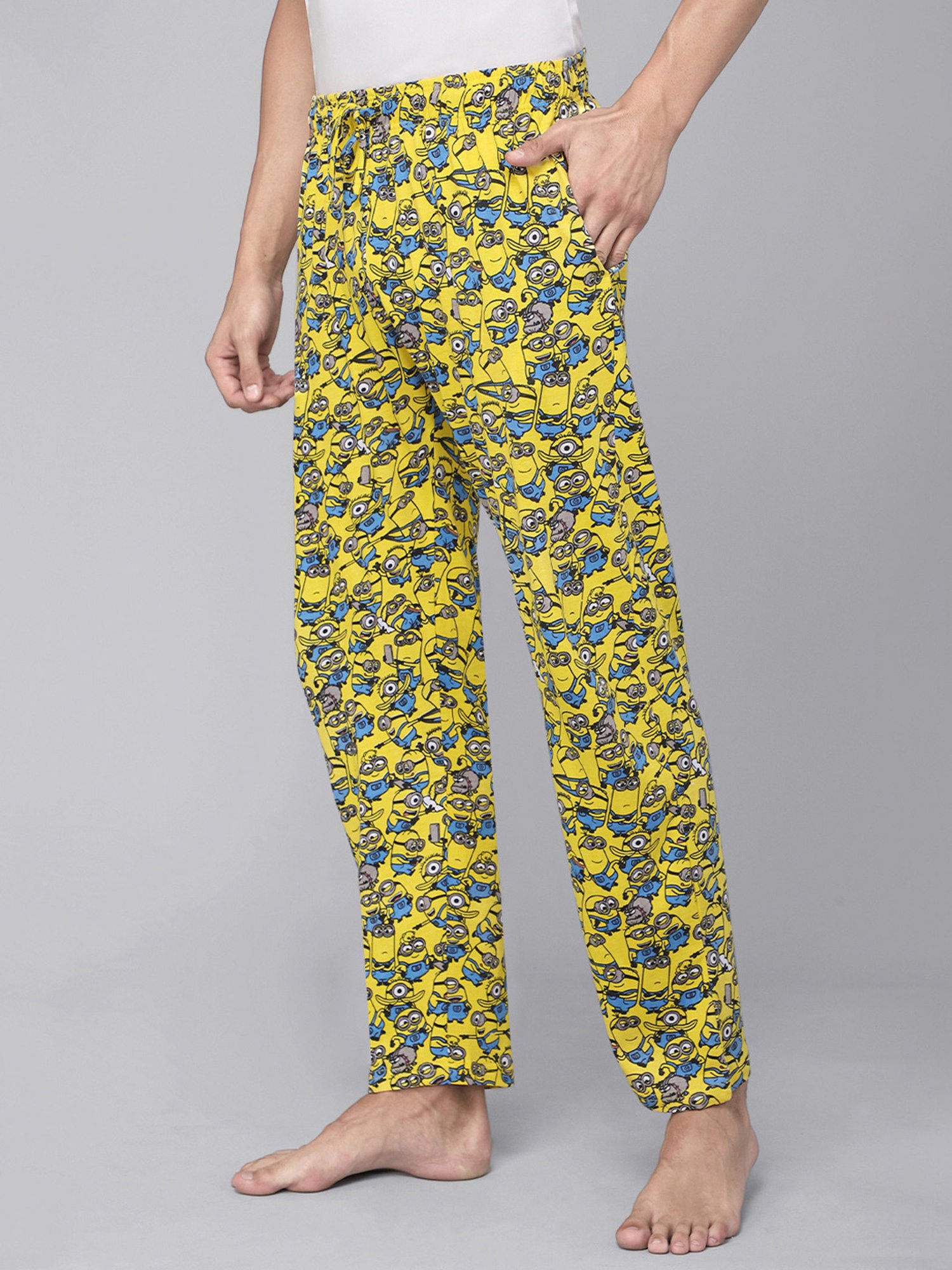 Free Authority Minions Printed Regular Fit Pyjamas