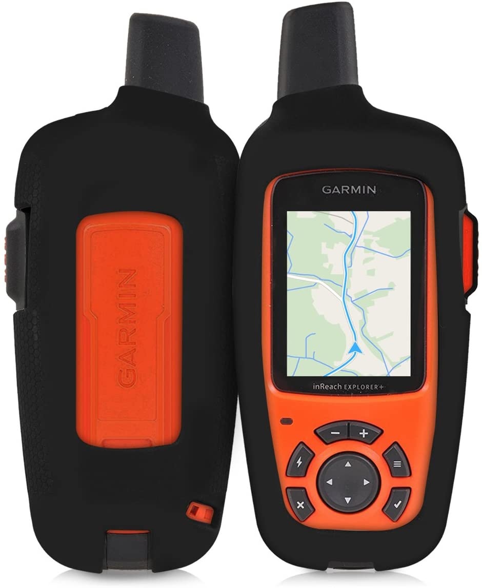 kwmobile Case Compatible with Garmin inReach Explorer - GPS Handset Navigation System Soft Silicone Skin Protective Cover - Black
