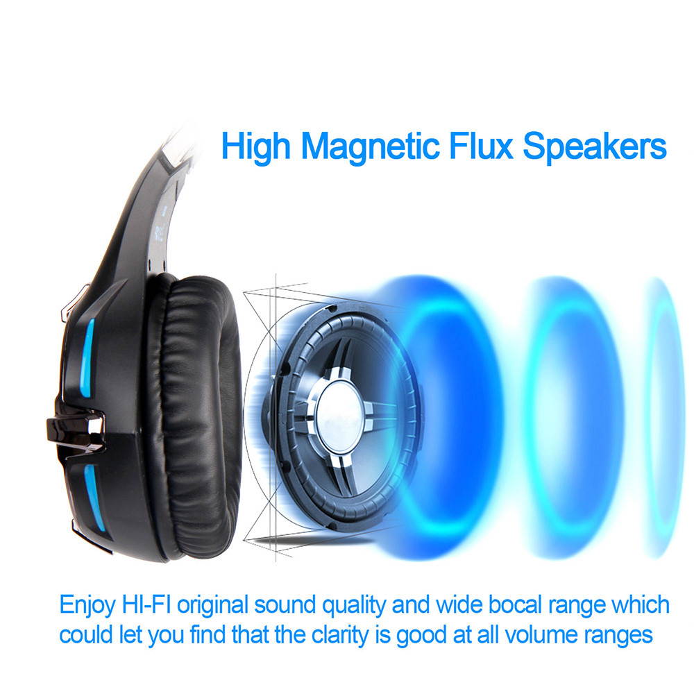 PS4 Xbox One Gaming Headset SADES SA-822 PC Gaming Headphone Stereo Sound Over-Ear Headphone with Microphone