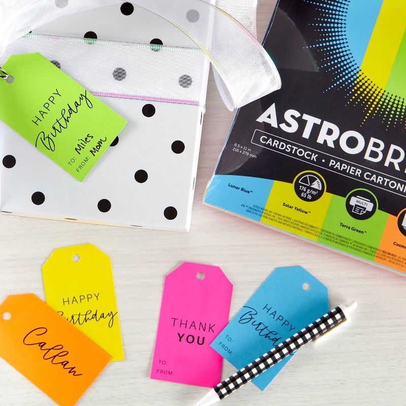 50 Sheets Cardstock 8.5"x11" Bright - Astrobrights