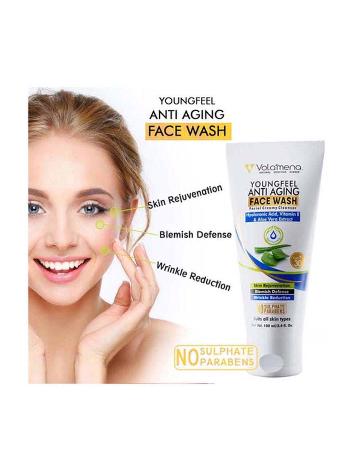 Volamena Anti Aging Facial Creamy Cleanser - 100 ml