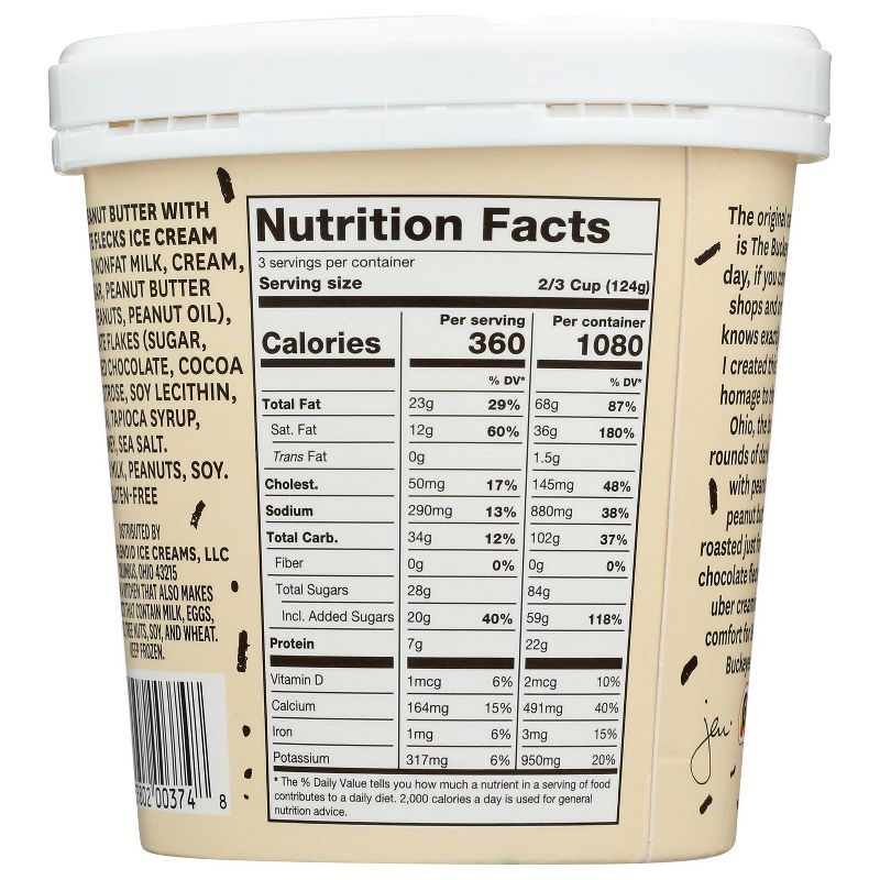 Jeni's Salted Peanut Butter with Chocolate Flecks Ice Cream - 16oz