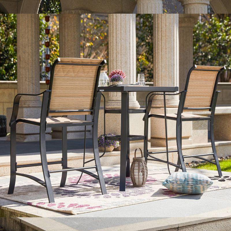 3pc Iron Patio Bistro Set - Patio Festival