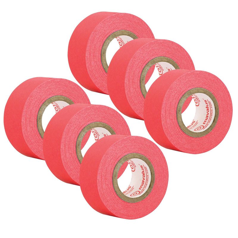 6 Rolls Tape Red - Mavalus